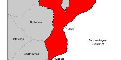 Карта Мозамбика малярии